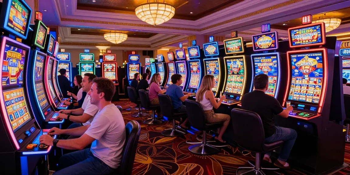 Pengunjung bermain mesin slot di KANGTOTO untuk meraih jackpot besar malam ini